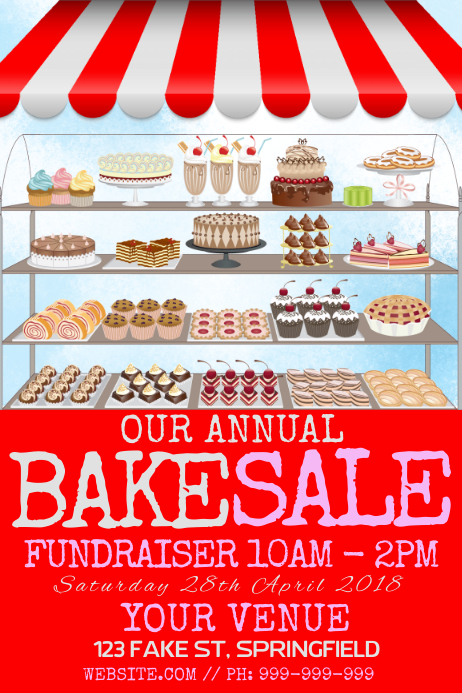 Bake Sale Poster Template PosterMyWall