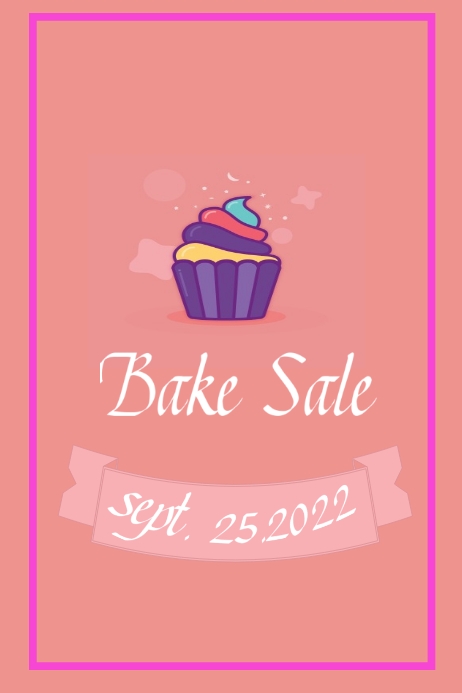 Bake Sale Posters template