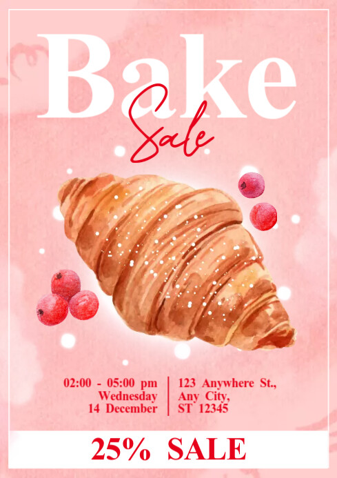 Bake Sale Template PosterMyWall