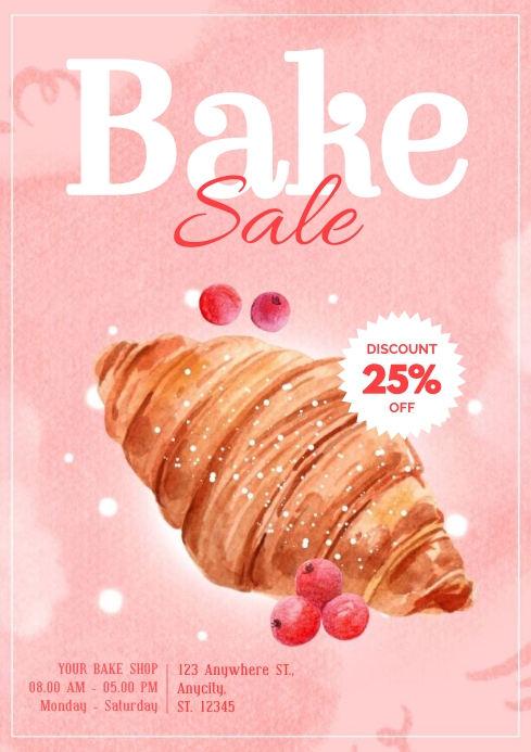 Bake Sale Template PosterMyWall