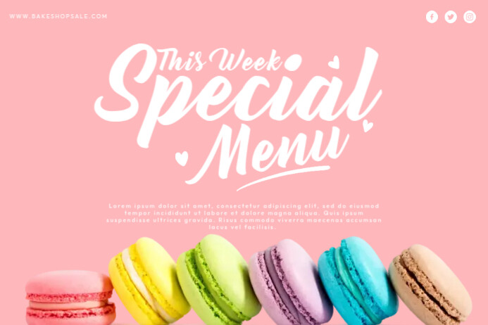 Bake Special Menu Offer Template | PosterMyWall