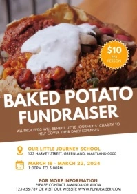 Baked Potato A4 template