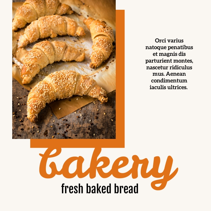 Bakery Bread Templates Instagram Post