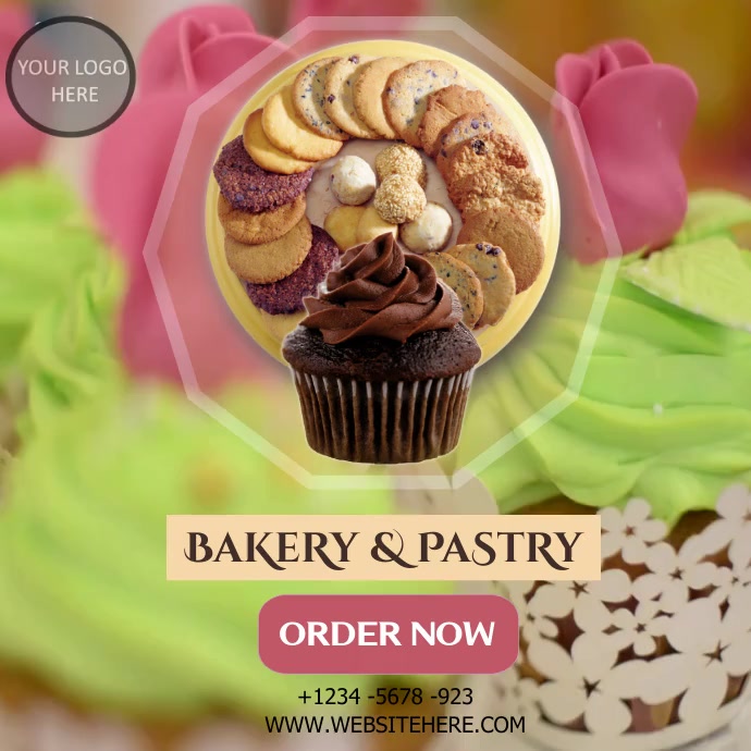 BAKERY CAKES, bakery pastry instagram post ad | PosterMyWall