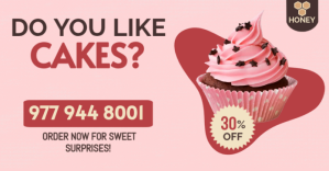 粉色 Cake Promotion Facebook Ad Template