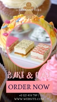 BAKERY CAKES instagram post ad template