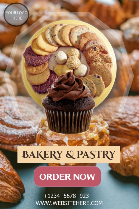 BAKERY CAKES POSTER, bakery pastry poster ad Template | PosterMyWall