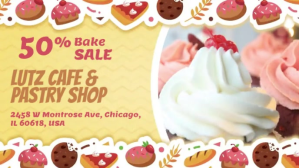 Bakery Discount Promotion Facebook Cover Video