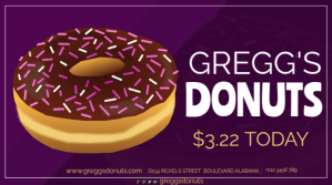 Lilla Donut Shop Promotion Digital Display Template