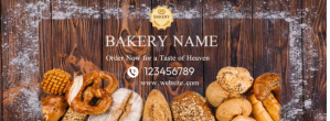 Bakery FB cover page Zdjęcie w tle na Facebooka template