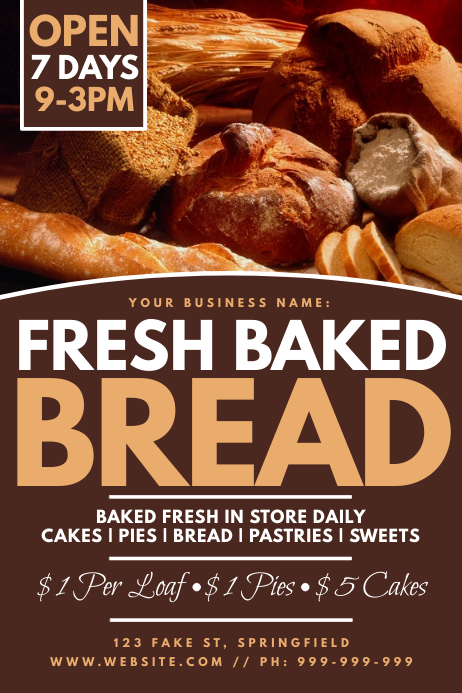 Copy of race night poster Copy of Bakery Poster | PosterMyWall