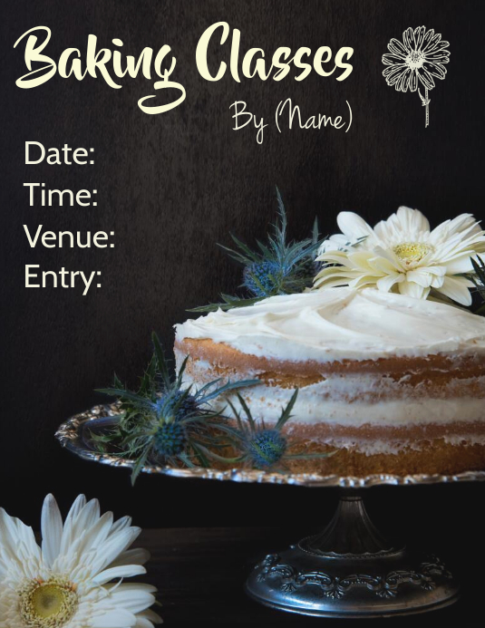 BAKING CLASS Template | PosterMyWall