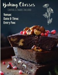 Baking Course Templets BAKING CLASSES Template | PosterMyWall