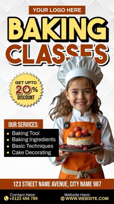 Baking Classes Instagram Reel template