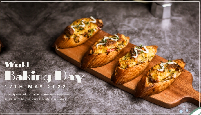 baking day, bakery, event Blog Header template