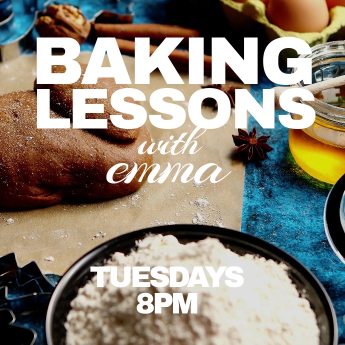 Baking Lessons Free Baking lessons Template | PosterMyWall