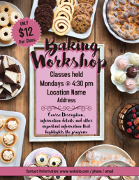 Baking Course Templets Template baking class macaron | PosterMyWall