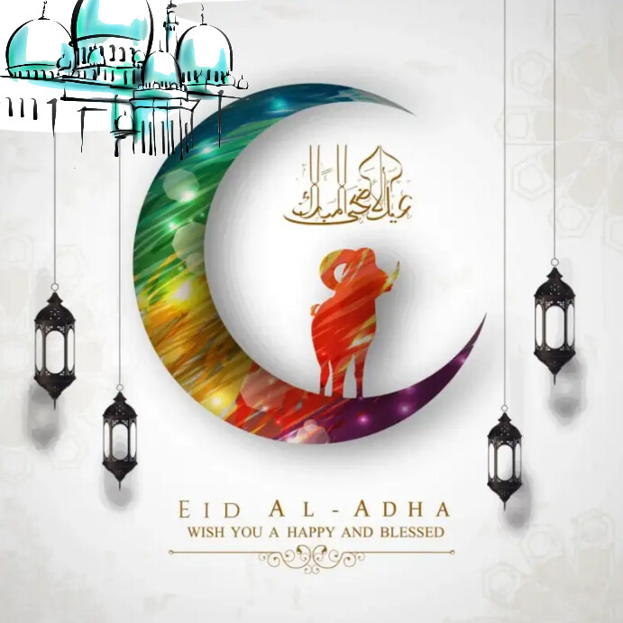 bakrid, eid al-adha Message Instagram template