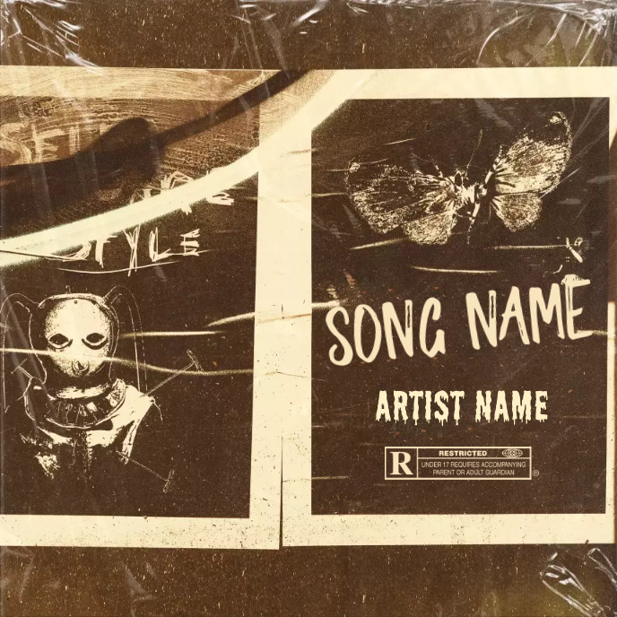 balaclava money cover music trap mixtape rap ปกอัลบั้ม template