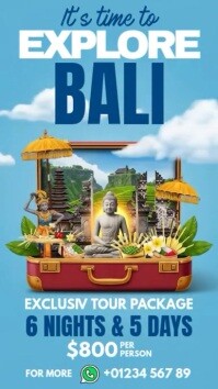 Bali Tour Agency Ad Instagram Story template