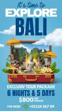 Bali Tour Agency Ad Instagram Story template