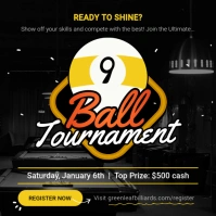 Ball Tournament Snooker Instagram Post Instagram-Beitrag template