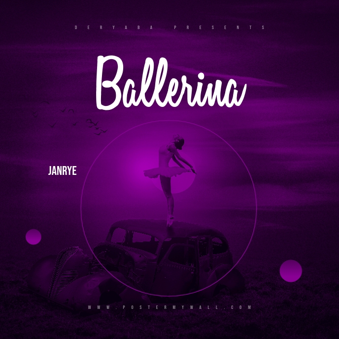 Ballerina Mixtape Musik Cd Cover Vorlage Vorlage Postermywall