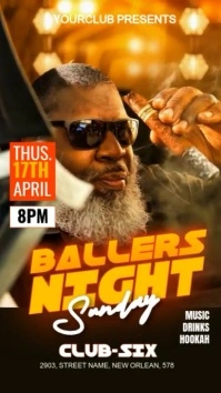 Ballers night party Instagram Story template