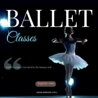 ballet clases video Square (1:1) template