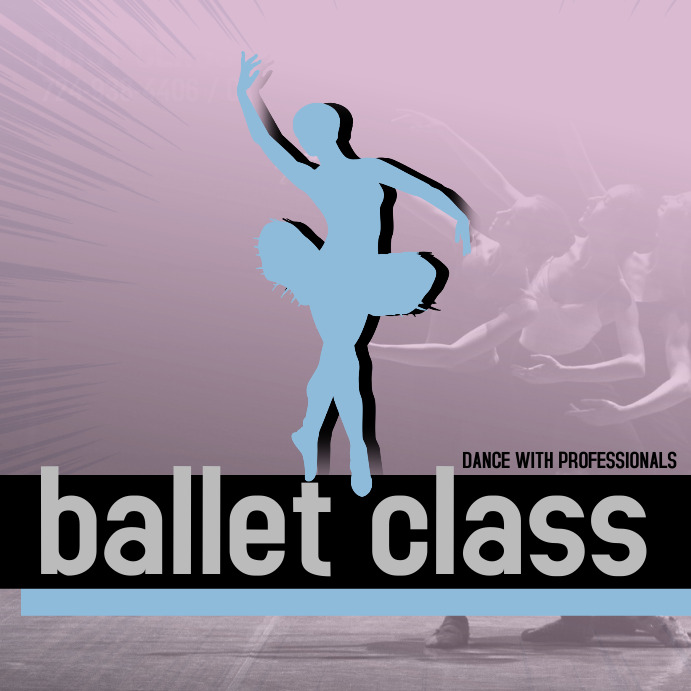 ballet CLASS 2 Instagram-opslag template
