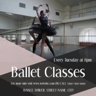 Ballet Class Square (1:1) template