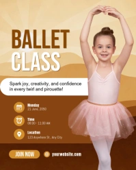 Ballet Class Instagram Portrait template