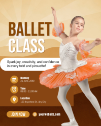 Ballet Class Instagram Portrait template