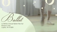 Ballet Classes Advertisement Facebook Video Facebook-omslagvideo (16:9) template