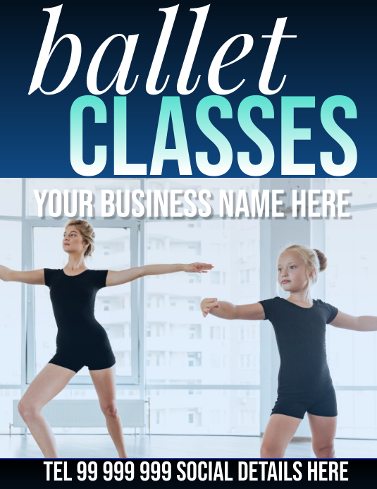 ballet classes Template | PosterMyWall