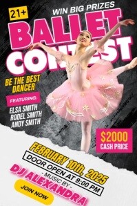 Ballet Dance Contest Ads Template | PosterMyWall