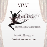 Ballet Dance Class Instagram Post template