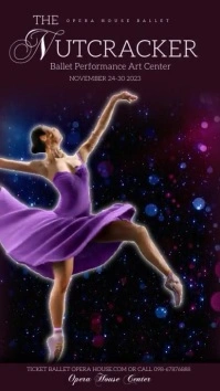 Ballet Poster Templates Instagram Story