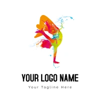 Ballet Dancer Dance Studio Hip-hop Dance Logo template