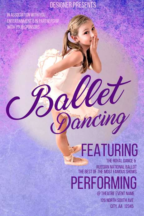 Ballet Dancing Template PosterMyWall