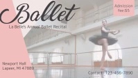 Ballet Event Advertisement Facebook Cover Video Facebook-omslagvideo (16:9) template