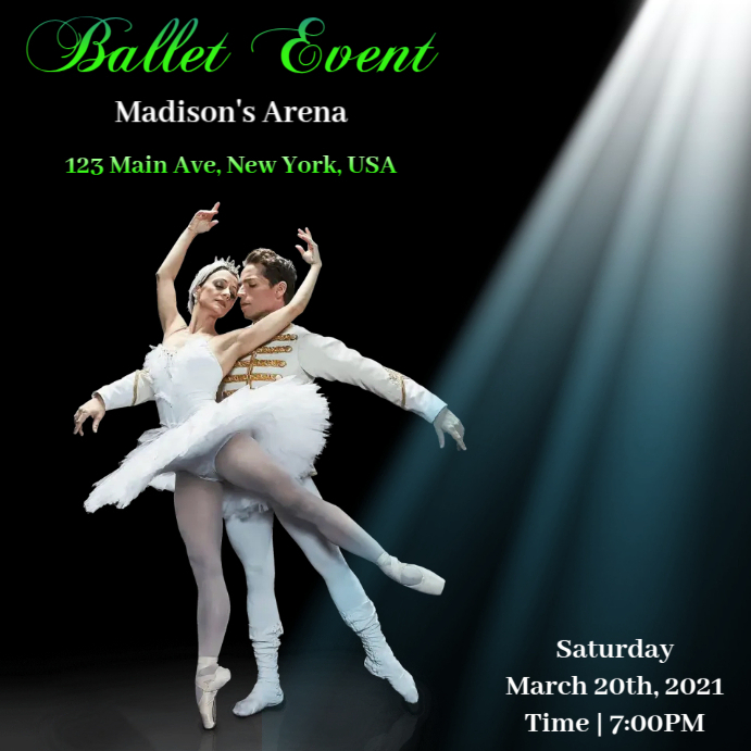 Ballet Event Template | PosterMyWall