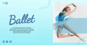 Ballet Event Flyer Facebook Shared Image template