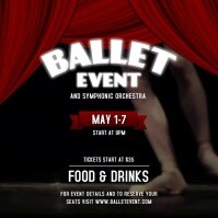 Ballet Event Instagram Video Persegi (1:1) template