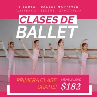 ballet martiher Post Instagram template