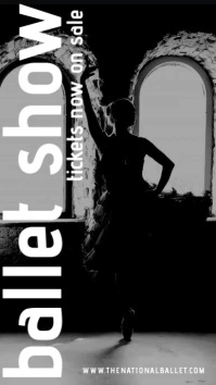 Black Ballet Show Digital Display Video template