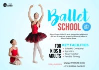 Ballet School Ad Template Postal