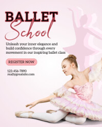 BALLET SCHOOL INSTAGRAM POST template