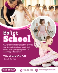 BALLET SCHOOL INSTAGRAM POST template