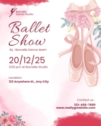 BALLET SHOW INSTAGRAM POST template